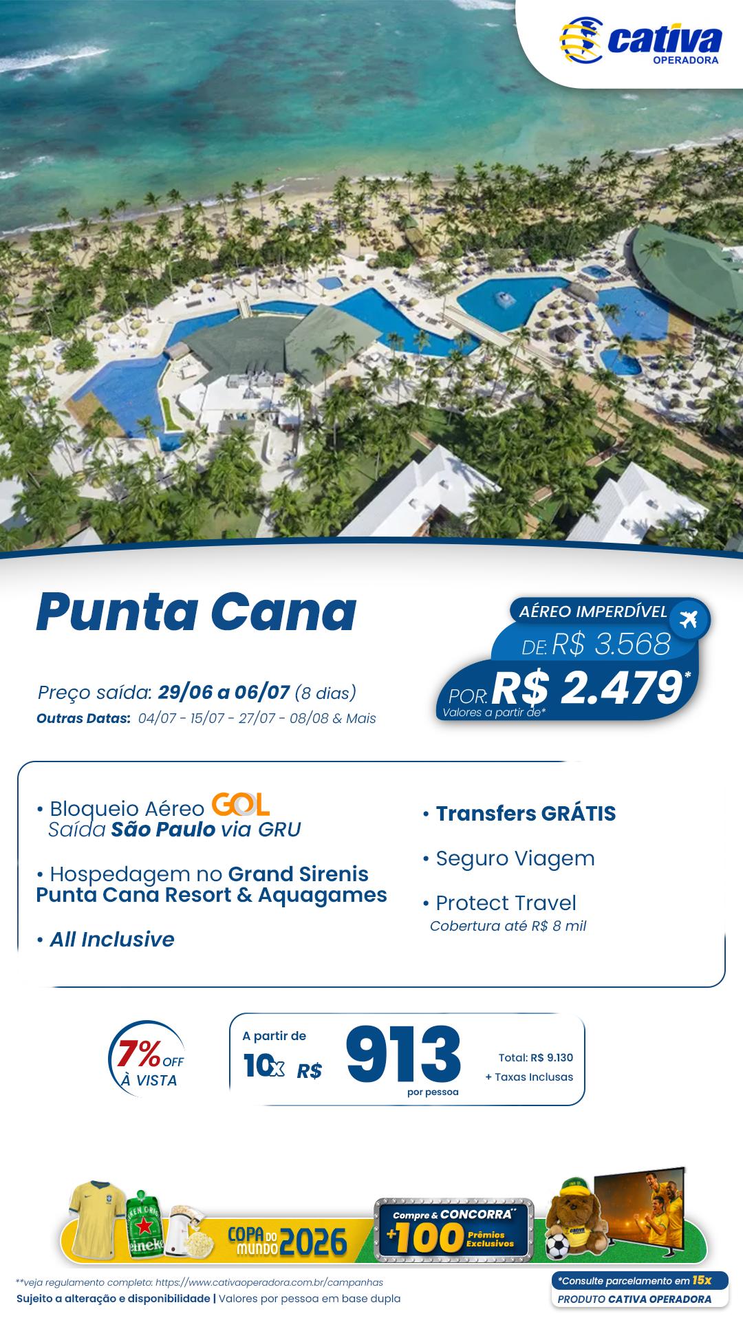 Punta Cana/SAO 29/06